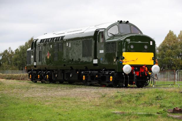 The Northern Echo: Handover of a Class 37 train at the A1 Locomotive Trust/Head of Steam museum in Darlington. Picture: CHRIS BOOTH